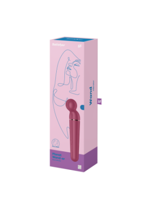 Vibromasseur wand rouge USB 60 vibrations Planet Wand-er Satisfyer - CC597844